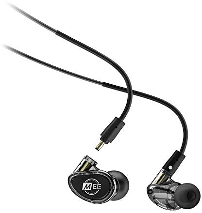 MEE audio - MX4 Pro Hybrid Quad-Driver, Customisible, Noise-Isolating, Universal-Fit Modular Musician's In-Ear Monitors Detachable Cables - Smoke