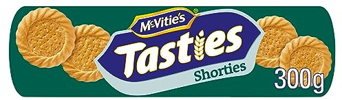 McVitie's Tasties Shorties Biscuits, 300 g (Pack of 1) | Buttery Shortcake Biscuits, Vegetarian-Friendly, Great for Tea Time