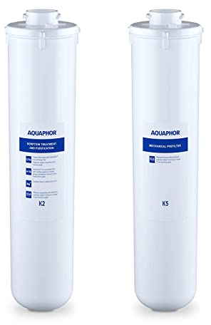 Aquaphor Osmosefilter, Umkehrosmose-Wasserfilter für Osmosegerät, Filtersystem RO-101S SMALL SERVICE (2 Stück, Sedimente + Aktivkohleblock, für RO-203 & RO-101S Morion)