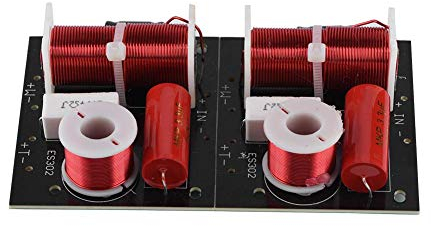 Socobeta 2Pcs Frequency Divider 2 Way 2 Unit Hi-Fi Audio Crossover Filter Speaker Frequency Distributor DIY Module