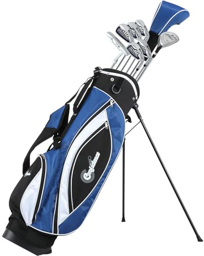 Confidence Power III Hybrid Men Right Handed Golf Clubs Set + Bag (1 Inch Longer)