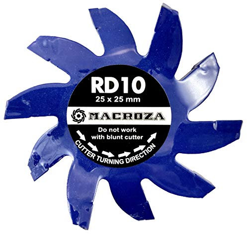 MACROZA Fresa RD10, 25mm x 25mm, para rozadora de pared MACROZA