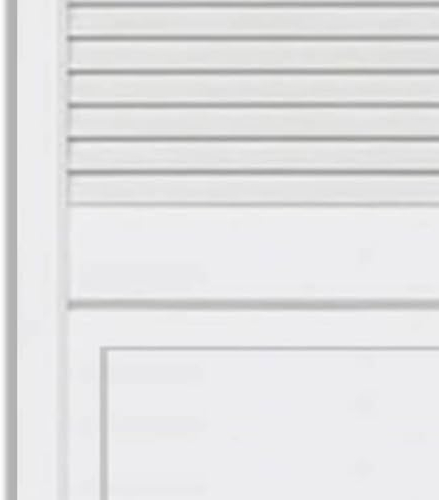 ben+camilla.com Landhausstil Profiltür Weiß Holz | 201,3 x 59,4 cm | Lamellentür mit Kassette - Shutter Chateau Schranktür Premium QUALITÄT