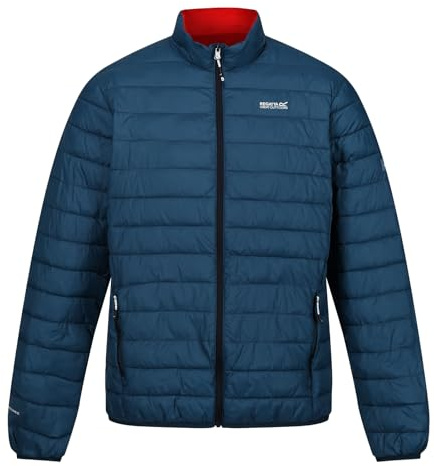 Regatta HillPack II Packaway - Chaqueta acolchada con cremallera completa para hombre, azul