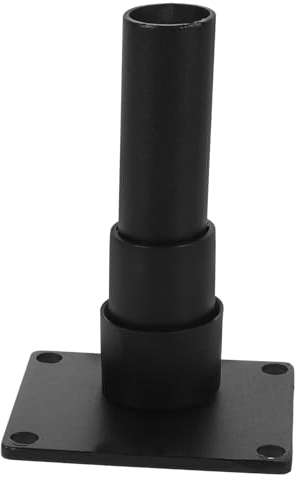 OFFSCH 1 Satz Basis für einen Hofzaun Gartenzaunhalter kleiner Zaunsockel Pfostenhalter zäune fence blak Zaun Basis Sichtschutzzaun drinnen Zubehör Isolationstür Base Komponente Eisen