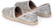 VERBENAS Espadrilles Carmen Glitter Plata - Größe: 38