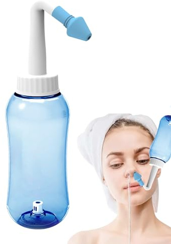 Wpsagek Nässköljflaska, Neti Pot Squeeze Bottle - 300 ml Sinus Skölj Nässkölj för Vuxen & Barn