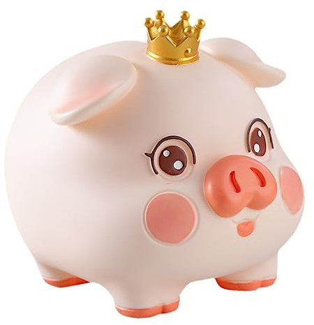 GARIOUANS Hucha Infantil Cerdito de Vinilo Alcancía Creativa para Ahorros Decoración Divertida para Niño Niña Regalo Original para Cumpleaños y Navidad