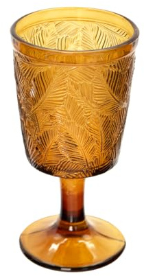 KASANOVA Set 2 calici Acqua Vetro Ambra Oasi