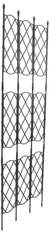 SOIMISS Gartenspalier Für Kletterpflanzen Rankgitter Aus Stahl Und Gartenpflanzengitter Für Weinreben Im Freien Pflanzensichtschutz Für Terrasse Rasen