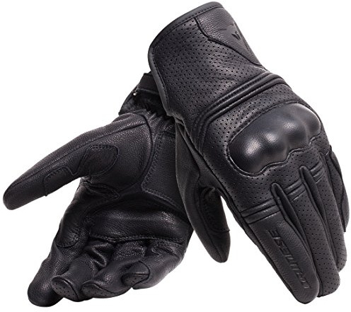 Dainese - Corbin Air Unisex Gloves, Guanti da Moto per Uomo e Donna, Unisex, Guanti Moto in 100% Pelle Ovina, Morbidi e Resistenti con Protezione Nocche e Palmo Rinforzato, Nero