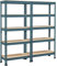 Yaheetech Etagères de Rangement Étagère Metallique Atelier/Garage/Cuisine Charge Lourde 150 kg par Niveau sans Boulons 150 x 140 x 30 cm/Neptune Bleu