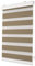 Deco4Me Premium Klemmfix Doppelrollo mit Kassette (Taupe, 120 x 150 cm) - lichtdurchlässig & Blickdicht - Duo Vario Rollo für Fenster ohne Bohren (Stoffbreite 116 cm)