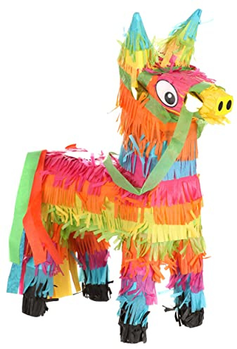 Fun Costumes Cinco De Mayo Donkey Pinata for Fiesta Party Decoration, Colorful Mexican Theme Carnival Festivals Event Standard