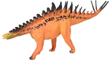 BLUECHOLON Dinosaurios Juguetes, Dinosaurios Figuras, Educativo Realista Animales Juguetes para NiñOs 4 5 6 7 AñOs, 20 CM, Dino, Rex. (Estegosaurio Naranja)