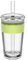KeepCup Cold Cup - Longplay Double Wall Glass Ice Coffee Tumbler with Lid and Straw - 16oz (454ml) - Chartreuse Green