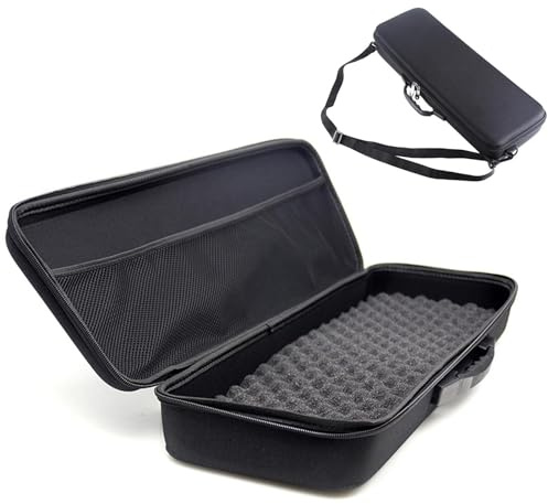 Valigia rigida per canne da pesca in EVA, 550 g, borsa da pesca impermeabile, 54,5 20 x 8,5 cm, manici supportano la borsa da pesca, borsa per attrezzi da pesca, borsa per attrezzi da pesca con