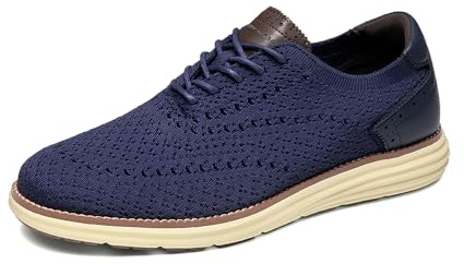 Bruno Marc Oxfords klassiska bekväma mesh-sneakers för män casual snörning lätta sneakers