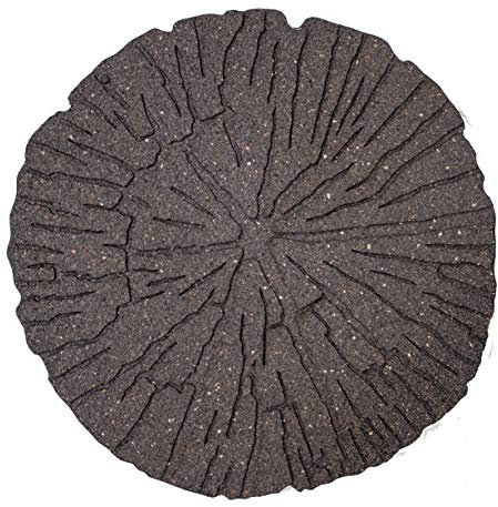 ECO GARDEN Piedra escalonada de Goma reciclada de Troncos agrietados, Tierra, Paquete de 1