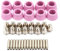 Plasmaschneider, AG60 SG55 40pc / set Plasmaschneider Schneidbrenner Verbrauchsmaterial Elektrodendüsen Becher Kit funktioniert mit CUT60, LGK60, P-60