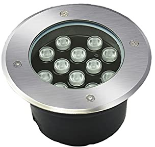 AMDHZ LED Lámpara Empotrable En El Suelo, 220 V Luz led Impermeable jardín subterráneo, Jardín enterrado al Aire Libre, Path Spot Empotrado (Color : White, Size : 3W)