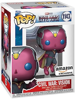 Funko Pop! Marvel: Civil War Baue eine Szene auf - Vision 1st - Captain America 3 - Amazon-Exklusiv - Vinyl-Sammelfigur - Geschenkidee - Offizielle Handelswaren - Spielzeug Für Kinder und Erwachsene