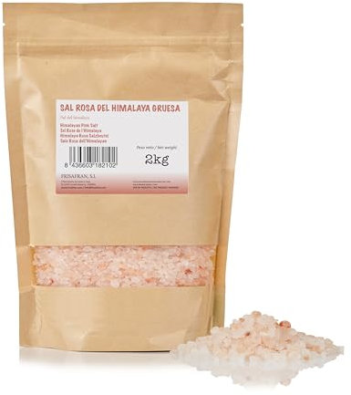 FRISAFRAN | Sel Rose De l’Himalaya Fin 2kg | Sel de l'Himalaya Naturel | sel rose de l'himalaya | sel | Pas D'additifs | sel himalaya | sel himalaya rose | gros sel | sel regenerant | digestion saine