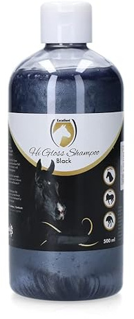 Excellent Hi Gloss Shampoo Black är ett färgschampo för hästar, genom att använda pH-neutralt schampo får din häst en vacker svart färg igen!