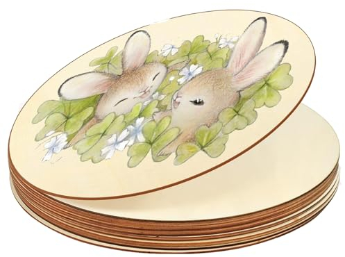 Dischi rotondi in legno, 20 pezzi - Piatto in legno rotondo da 10 cm per lavori artigianali, pirografia, pittura e decorazioni pendenti