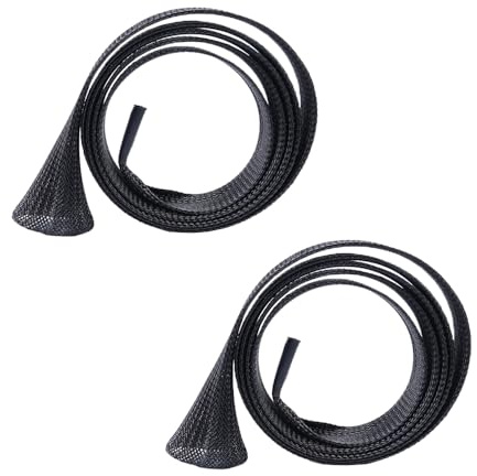 VOANZO Funda Protectora para caña de Pescar, Tubo de Malla, Calcetines telescópicos, Cubierta Protectora para caña de Pescar, 2 uds., Utilizada para Proteger Las cañas de Golpes y arañazos
