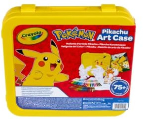 CRAYOLA - Pokémon boîte art case - Loisirs créatifs - Coloriage, feutre, Dès 3 ans - Kits de dessin pour enfants