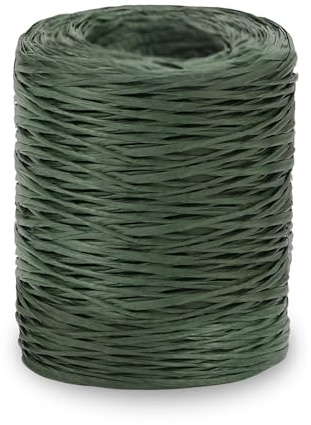 Florist Floral Wire, 656 Feet Green Floristry Wreath Flower Wires Paper Covered Vine Bind Wire for Wreath Making Crafting 1mm