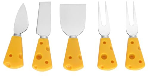 NESTINGHO Posate da Dessert e Formaggio 5 Pezzi Coltelli e Forchette, Perfette per Uso in Cucina e Buffet di Festa