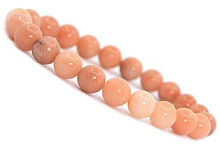 Chakra-armband med kraft/power – töjbart, 8 mm natursten – för ditt välbefinnande, Einheitsgröße, Sten