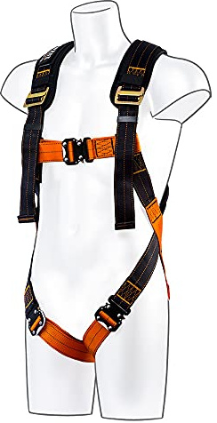 Portwest Ultra 1 Point Harness, Color: Black/Orange, Size: S/M/L, FP71K1RS/M/L