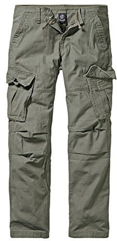 Brandit Pantalones cargo Texas Slim Vintage Hombre Pantalones, verde oliva, XXXXXL