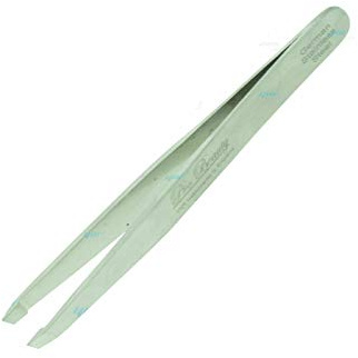 YNR Tweezers for Facial Hair Women – Stainless Steel Slanted Eyebrow Tweezer for Precision Hair Plucking, Chin, Ingrown Hair, Splinters & Tick Remover for Men & Women | (Silver)