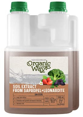 Organic Way | Universelles Faulschlamm-Biostimulanz | Für ein starkes und gesundes Pflanzenwachstum | Gartenpflanzen | Gartenbau | Paket 0.5 L