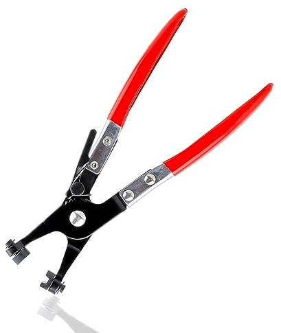 Hose Clamp Pliers Removal Tool Heavy Duty Wire Hose Pliers Tube Bundle Clamp Heavy Duty Auto Repairing for Car Water Pipe Ring-Type and Swivel Flat-Band Clamps