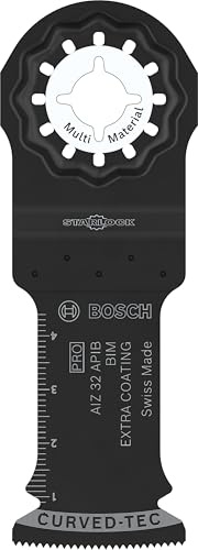 Bosch 10x PRO Multi Material AIZ 32 APIB Multitool Blade (for Wood with nails, Metal sandwich, Width 32 mm, Professional Accessory Multitool)
