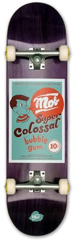 MOB Skateboard Bubble 8.25 Complete - Tavola completa da 32 x 8,25 pollici - Tavola in legno a 7 strati in legno d'acero - montata - Skateboard per adolescenti, adulti, principianti e