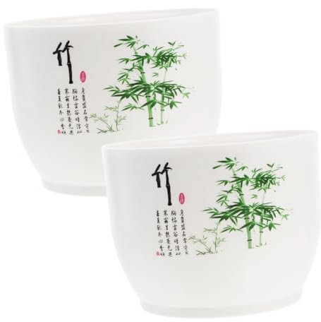 UKCOCO 2 Pezzi Vaso Di Ninfee Fioriera a Ciotola Vaso Decorativo Ciotola Per Piantare Acqua Piccola Fioriera Pentola Di Plastica Vasi Da Fiori All'aperto Vasi Per Piante Acquatiche