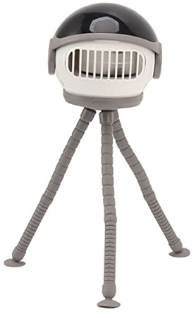 Marhynchus Ventilador para Carrito Clip Trípode Flexible, 3 Velocidades Recargable con Malla de Seguridad, para Cochecito