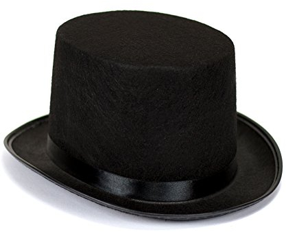Trendario Zylinderhut für Damen & Herren in Schwarz, Partyhut ideal für Zauberer, Karneval, Fasching, Steampunk, Gentleman