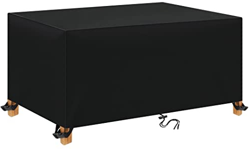 TopIdea Gartenmöbel Abdeckung 130x90x75cm Multi Größe Abdeckplane Gartenmöbel 600D Schutzhülle Gartenmöbel Terrasse Gartenmöbel Abdeckungen für Gartenmöbel Sets Tische und Stühle