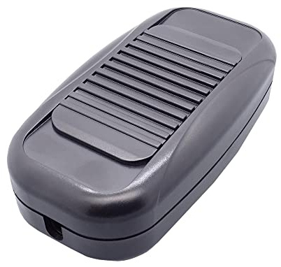 LED Dimmer 1-25W 230V/12V NV Treiber Fußdimmer Schnurdimmer mit Schieberegler Schwarz