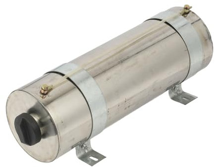 Serbatoio di Stoccaggio del Carburante in Acciaio Inossidabile, capacità 10 Litri, con Coperchio, Compatibile con Riscaldatore da Parcheggio Webasto, Ampio Stoccaggio di