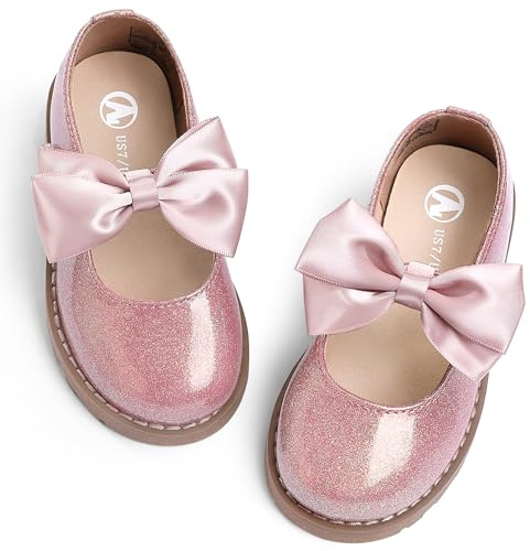 FUPPIA Scarpe da bambina Mary Jane, per uniforme scolastica, per feste di matrimonio, casual, morbide