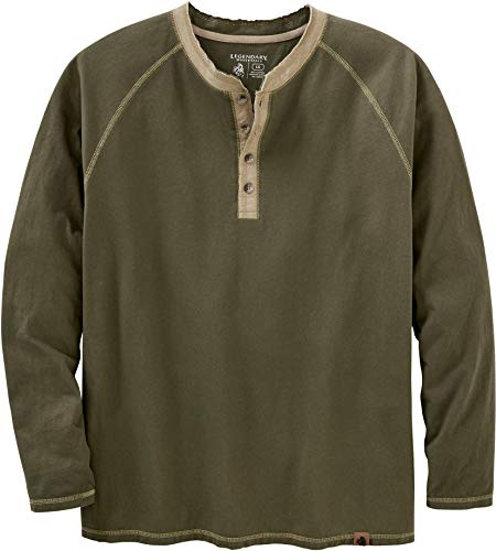 Legendary Whitetails Recluse Henley-Shirt für Herren, Armee, L