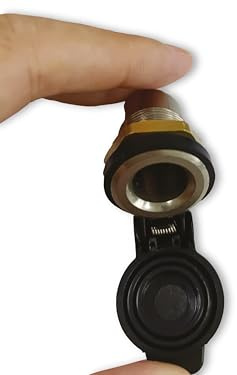 IWH Prise encastrable DIN en métal avec Couvercle - Charge maximale : 16 A